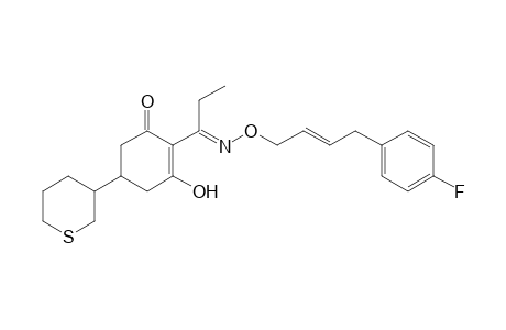 2-Cyclohexen-1-one, 2-[1-[[[4-(4-fluorophenyl)-2-butenyl]oxy]imino]propyl]-3-hydroxy-5-(tetrahydro-2H-thiopyran-3-yl)-