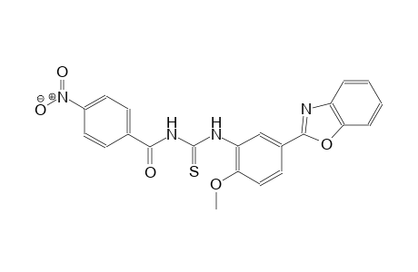 N-[5-(1,3-benzoxazol-2-yl)-2-methoxyphenyl]-N'-(4-nitrobenzoyl)thiourea