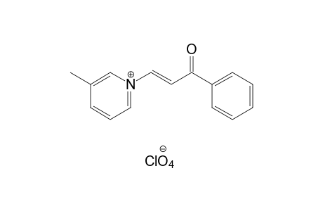 trans-1-(3-oxo-3-phenylpropenyl)-3-picolinium perchlorate