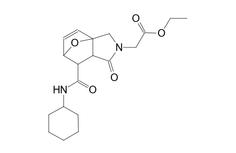 ethyl 2-[6-(cyclohexylcarbamoyl)-4-oxo-10-oxa-3-azatricyclo[5.2.1.0¹,⁵]dec-8-en-3-yl]acetate