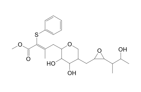 Methyl 3-methyl-2-(phenylthio)-4-[tetrahydro-3,4-dihydroxy05-[[3-(2-hydroxy-1-methylpropyl)oxiranyl]methyl]-2H-pyran-2-yl]-2-butenoic acid ester