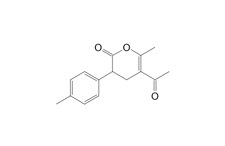 5-Acetyl-6-methyl-3-p-tolyl-3, 4-dihydro-2H-pyran-2-one