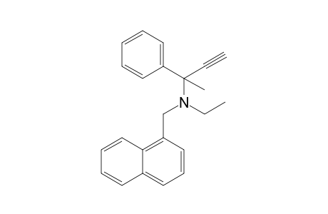 3-[N-Ethyl-N-(1-naphthylmethyl)amino]-3-phenylbutyne