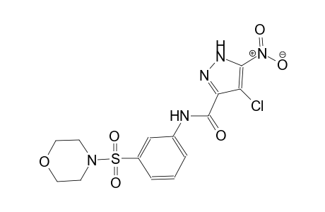 4-chloro-N-[3-(4-morpholinylsulfonyl)phenyl]-5-nitro-1H-pyrazole-3-carboxamide