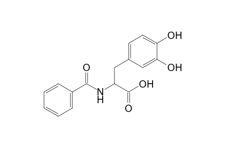 2-benzamido-3-(3,4-dihydroxyphenyl)propanoic acid
