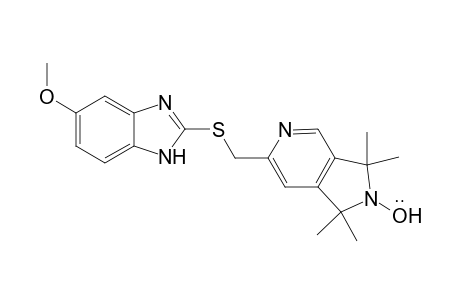 5-Methoxy-2-{[(2-oxy-1,3-dihydro-1,1,3,3-tetramethyl-2H-pyrrolo[3,4-c]pyridine-6-yl)methyl]thio}-1H-benzimidazole radical