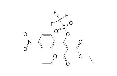 Diethyl 2-(p-Nitrophenyl)-2-[[(trifluoromethyl)sulfonyl]oxy]ethylene-1,1-dicarboxylate