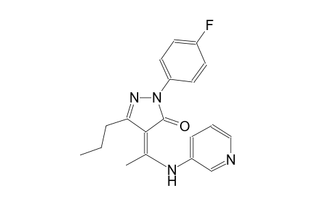 3H-pyrazol-3-one, 2-(4-fluorophenyl)-2,4-dihydro-5-propyl-4-[1-(3-pyridinylamino)ethylidene]-, (4Z)-