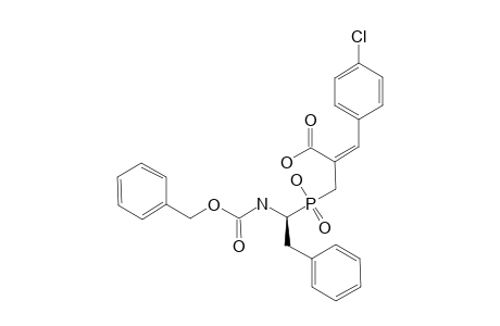 (R,S)-2-[(1-BENZYLOXYCARBONYLAMINO-2-PHENYL-ETHYL)-HYDROXY-PHOSPHINOYLMETHYL]-3-(4-CHLOROPHENYL)-ACRYLIC-ACID