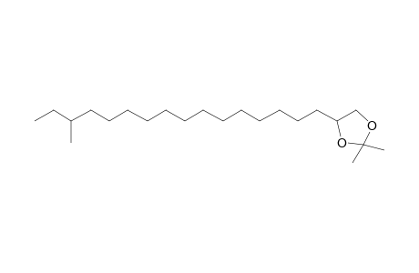 16-Methyl-octadecane-1,2-diol, isopropylidene derivative