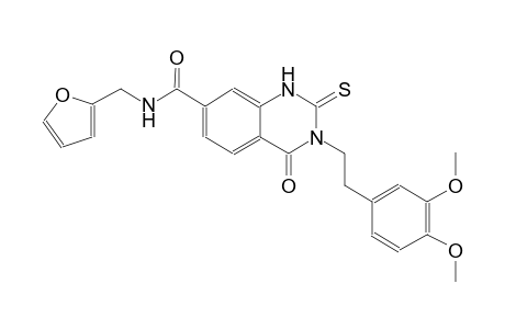 7-quinazolinecarboxamide, 3-[2-(3,4-dimethoxyphenyl)ethyl]-N-(2-furanylmethyl)-1,2,3,4-tetrahydro-4-oxo-2-thioxo-