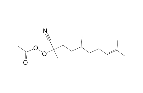 Ethaneperoxoic acid, 1-cyano-1,4,8-trimethyl-7-nonenyl ester