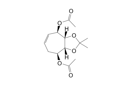 (1S,2R,3S,4R)-1,4-Di-O-acetyl-2,3-O-(1-methylethylidene)cyclohept-5-ene-1,2,3,4-tetrol