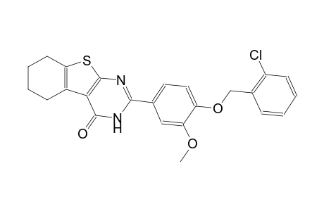 benzo[4,5]thieno[2,3-d]pyrimidin-4(3H)-one, 2-[4-[(2-chlorophenyl)methoxy]-3-methoxyphenyl]-5,6,7,8-tetrahydro-