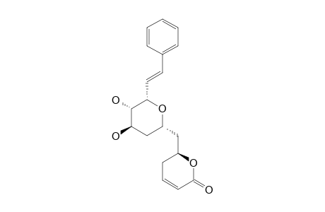 CRYPTOPYRANMOSCATONE-A3;(6R)-5,6-DIHYDRO-6-[(2'S*,4'R*,5'R*,7'E)-2',6'-EPOXY-4',5'-DIHYDROXY-8'-PHENYL-7'-OCTENYL]-2-PYRONE