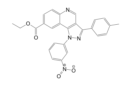 ethyl 3-(4-methylphenyl)-1-(3-nitrophenyl)-1H-pyrazolo[4,3-c]quinoline-8-carboxylate