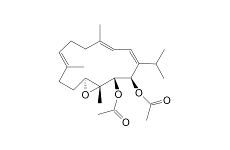 13,14-Diacetoxy-11,12-epoxy-cembra-1,3,7-triene