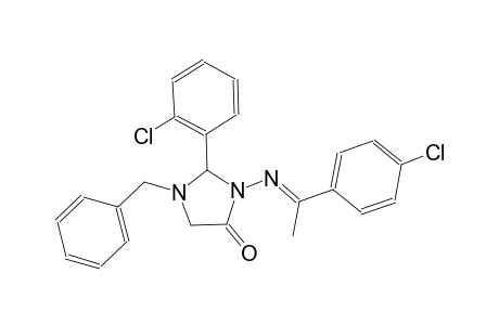 4-imidazolidinone, 2-(2-chlorophenyl)-3-[[(E)-1-(4-chlorophenyl)ethylidene]amino]-1-(phenylmethyl)-