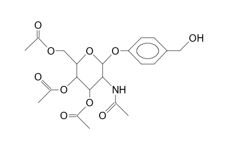 P-Hydroxymethyl-phenyl 3,4,6-tri-O-acetyl-2-acetamido-2-deoxy-B-D-glucopyranoside