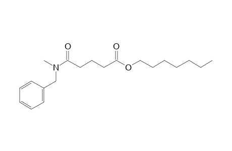 Glutaric acid, monoamide, N-methyl-N-benzyl-, heptyl ester