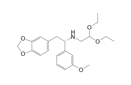 (+)-(1S)-1-(3-Methoxyphenyl)-2-(3,4-methylenedioxyphenyl)-N-(2,2-diethoxyethyl)ethylamine