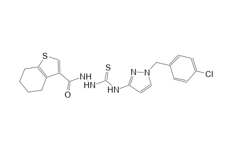 N-[1-(4-chlorobenzyl)-1H-pyrazol-3-yl]-2-(4,5,6,7-tetrahydro-1-benzothien-3-ylcarbonyl)hydrazinecarbothioamide