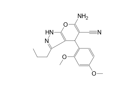 6-amino-4-(2,4-dimethoxyphenyl)-3-propyl-1,4-dihydropyrano[2,3-c]pyrazole-5-carbonitrile