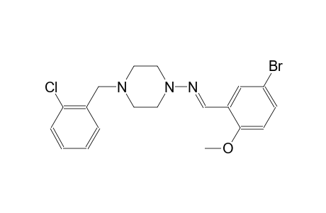 N-[(E)-(5-bromo-2-methoxyphenyl)methylidene]-4-(2-chlorobenzyl)-1-piperazinamine
