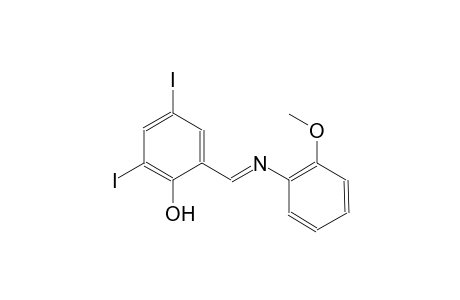 phenol, 2,4-diiodo-6-[(E)-[(2-methoxyphenyl)imino]methyl]-