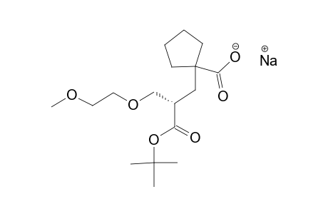 sodium 1-[(2S)-3-tert-butoxy-3-keto-2-(2-methoxyethoxymethyl)propyl]cyclopentane-1-carboxylate