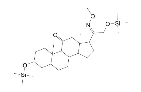 Pregnane-11,20-dione, 3,21-bis[(trimethylsilyl)oxy]-, 20-(O-methyloxime), (3.alpha.,5.alpha.)-