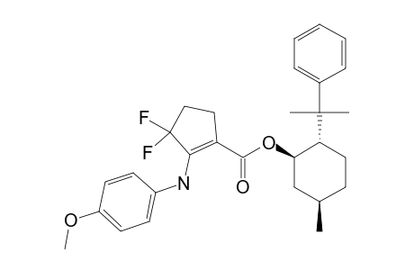 (+)-(1'R,2'S,5'R)-3,3-DIFLUORO-1-(8'-PHENYLMENTHYLOXYCARBONYL)-2-(4-METHOXYPHENYLAMINO)-1-CYCLOPENTENE
