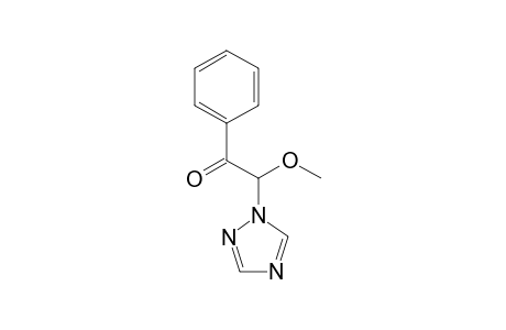 Ethanone, 2-methoxy-1-phenyl-2-(1H-1,2,4-triazol-1-yl)-, (+/-)-