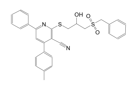 3-pyridinecarbonitrile, 2-[[2-hydroxy-3-[(phenylmethyl)sulfonyl]propyl]thio]-4-(4-methylphenyl)-6-phenyl-