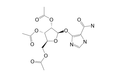 4(5)-(2,3,5-TRI-O-ACETYL-BETA-D-RIBOFURANOSYLOXY)-1H-IMIDAZOLE-5(4)-CARBOXAMIDE