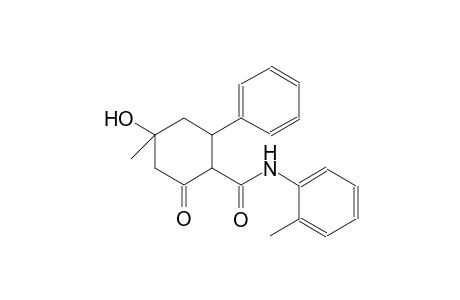 cyclohexanecarboxamide, 4-hydroxy-4-methyl-N-(2-methylphenyl)-2-oxo-6-phenyl-
