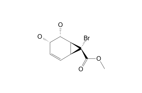 METHYL-(1-alpha,2-alpha,3-alpha,6-alpha,7-alpha)-7-BROMO-2,3-DIHYDROXY-BICYCLO-[4.1.0]-HEPT-4-ENE-7-CARBOXYLATE