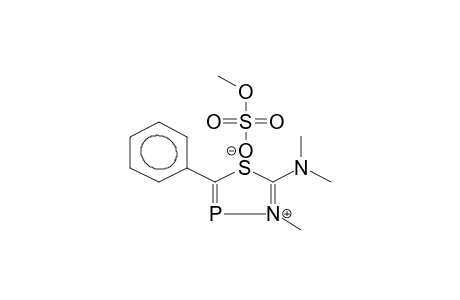 2-DIMETHYLAMINO-3-METHYL-5-PHENYL-1,3,4-THIAZAPHOSPHOLONIUMMETHYLSULPHATE