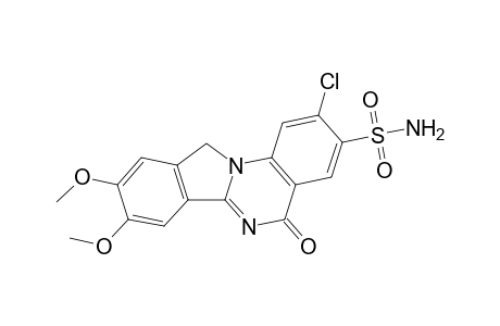 2-Chloro-8,9-dimethoxy-5-oxo-11H-isoindolo[2,1-a]quinazoline-3-sulfonamide