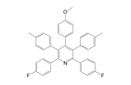 2,6-Bis(4-fluorophenyl)-4-(4-methoxyphenyl)-3,5-di-paratolyl-pyridine