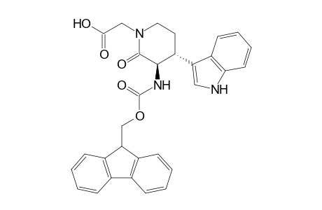 2-[(3R,4R)-3-(9H-fluoren-9-ylmethoxycarbonylamino)-4-(1H-indol-3-yl)-2-keto-piperidino]acetic acid