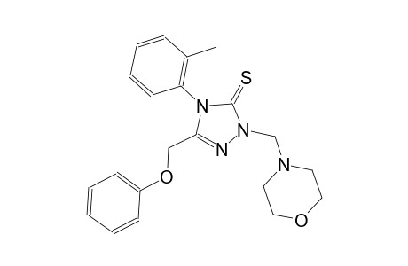 4-(2-methylphenyl)-2-(4-morpholinylmethyl)-5-(phenoxymethyl)-2,4-dihydro-3H-1,2,4-triazole-3-thione
