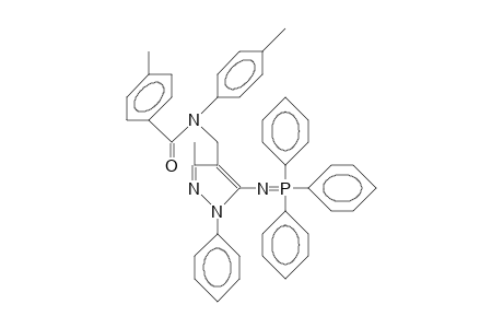 4-[N-(4-Methylbenzoyl)-N-(4-methylphenyl)amino]methyl-3-methyl-1-phenyl-5-[(triphenylphosphoranylidene)amino]-1H-pyrazole