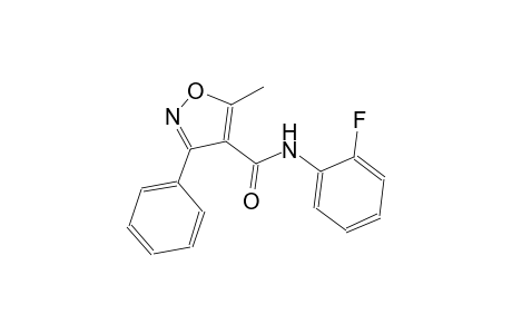 N-(2-fluorophenyl)-5-methyl-3-phenyl-4-isoxazolecarboxamide