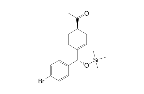 (1R*,1'R*)-4-[1'-[(Trimethylsilyl)oxy]-p-bromobenzyl]cyclohex-3-enyl Methyl Ketone