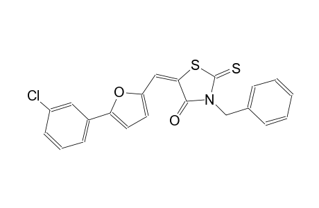 (5E)-3-benzyl-5-{[5-(3-chlorophenyl)-2-furyl]methylene}-2-thioxo-1,3-thiazolidin-4-one