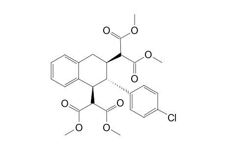 (1S*,2S*,3R*)-1,3-di(1,3-dimethoxy-1,3-dioxopropan-2-yl)-2-(4-chlorophenyl)-1,2,3,4-tetra-hydronaphthalene