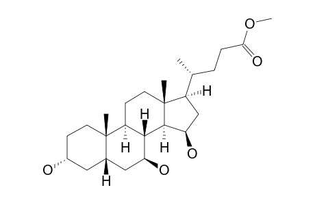 METHYL-3-ALPHA,7-BETA,15-BETA-TRIHYDROXY-5-BETA-CHOLAN-24-OATE