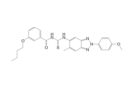 N-(3-butoxybenzoyl)-N'-[2-(4-methoxyphenyl)-6-methyl-2H-1,2,3-benzotriazol-5-yl]thiourea
