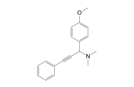 1-(4-Methoxyphenyl)-N,N-dimethyl-3-phenyl-2-propyn-1-amine